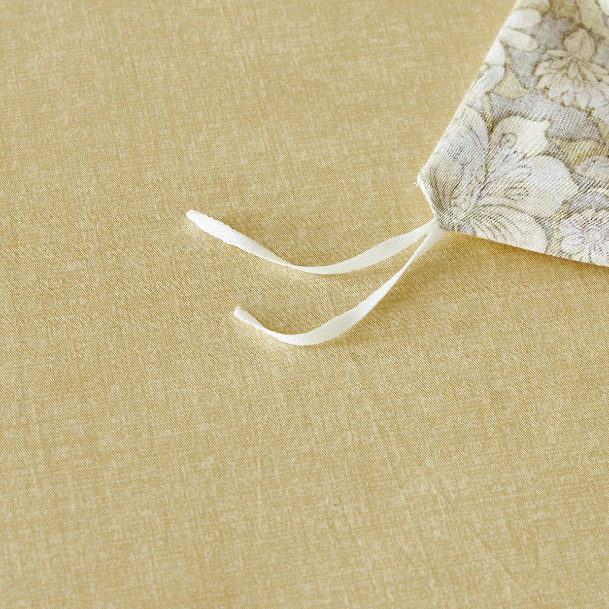 Vintage Taupe Botanical Duvet Cover 100% Cotton 3 Pcs Set