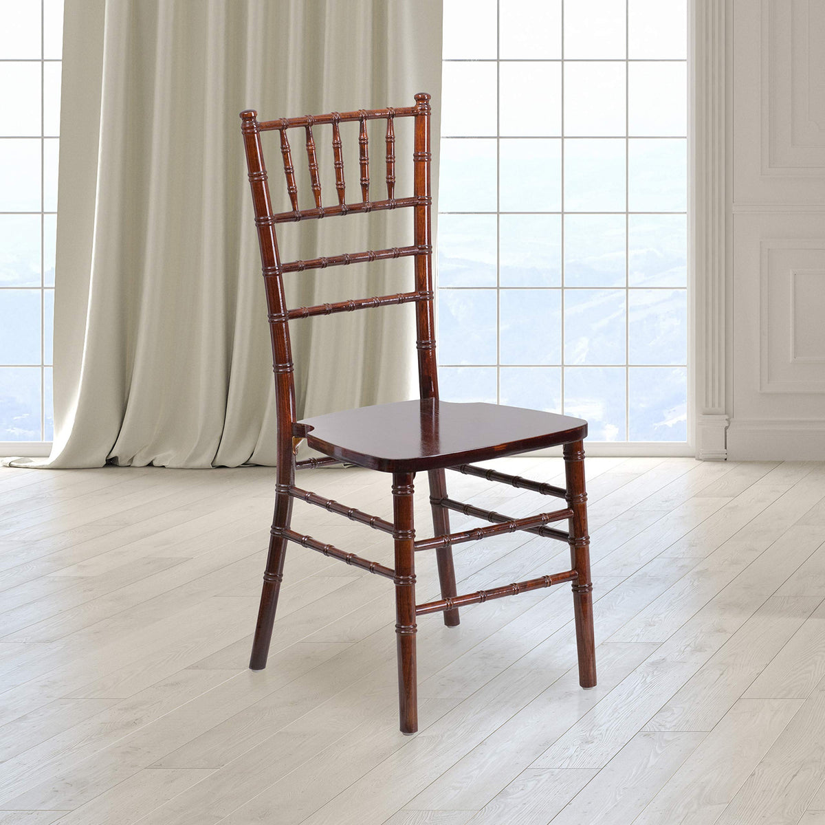 2 Pack HERCULES Series Fruitwood Chiavari Chair