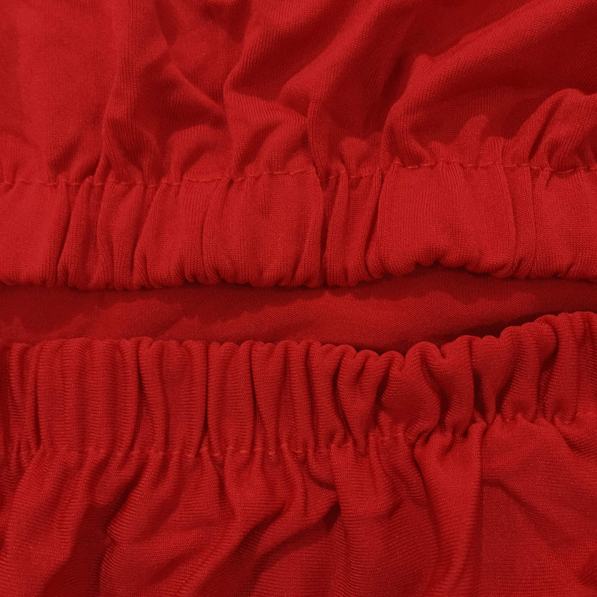 4 Packs Stretch Dining Room Chair Covers Chairs Seat Slipcovers (Red, 4)