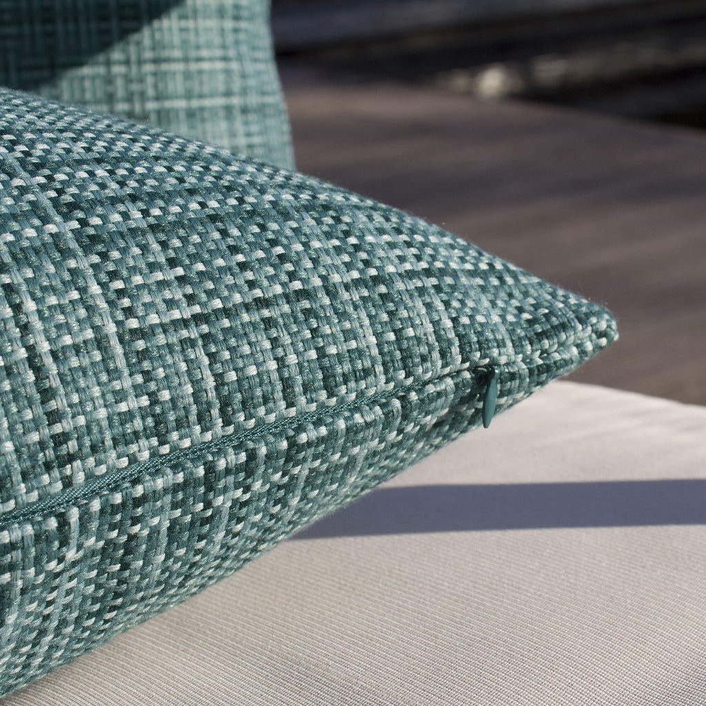 Outdoor Waterproof 14"x36" Lumbar Pillow Cover 1 Pack, Teal