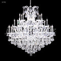 James R. Moder Maria Theresa Grand Collection 37-Light Crystal Chandelier — Silver, 54in — Castelune Home
