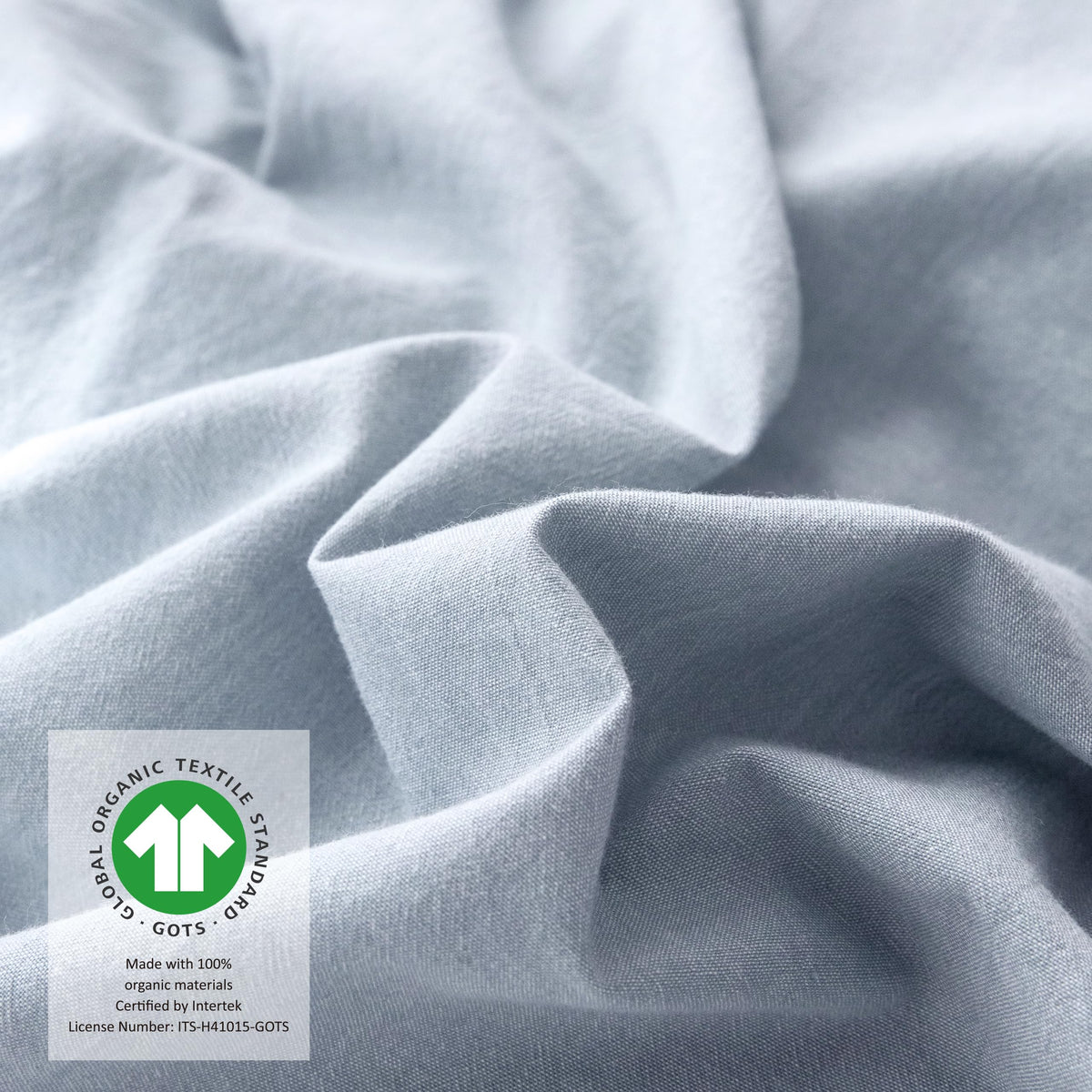 3 Piece Duvet Cover Set, 100% Organic Washed Cotton with Linen Feel Like Textured, Luxury Soft and