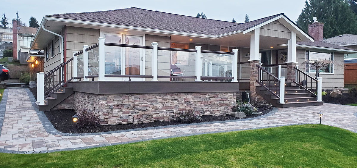 Faux Stacked Stone Outside Corner Ledger 14" x 2" x 3.5" in Desert Sunrise Color for Do It Yourself Friendly Home