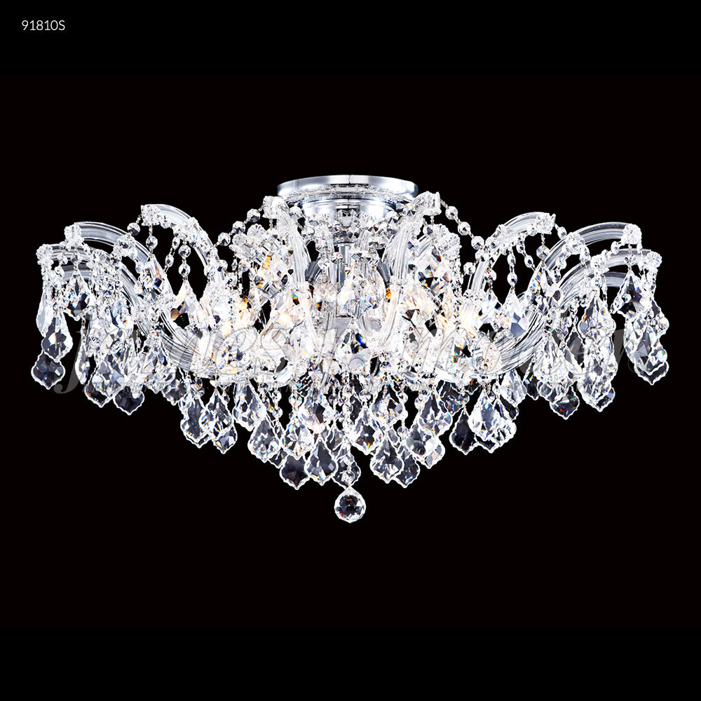James R. Moder Maria Theresa Grand Collection 8-Light Crystal Chandelier — Gold Lustre, 32in — Castelune Home
