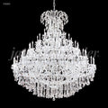 James R. Moder Maria Theresa Grand Collection 128-Light Large Entry Crystal Chandelier — Silver, 86in — Castelune Home