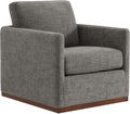 Swivel Accent Chair, FSC Certified Mid Century Modern Arm Chair , Fully Assembled, Grey