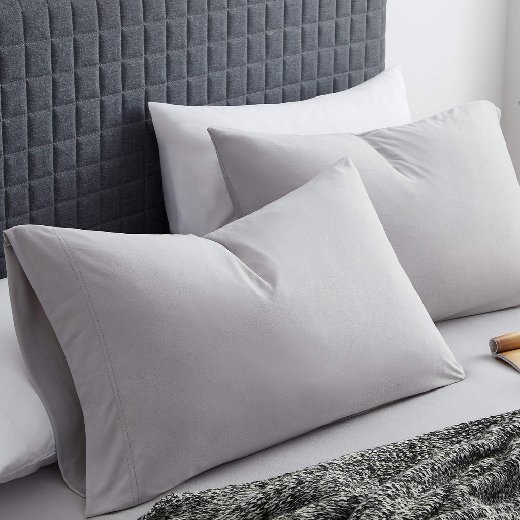 Jersey Knit Microfiber Bed Sheet Set - Premium Soft & Breathable Stretch Deep Pocket Knitted Jersey Sheet Set - Full