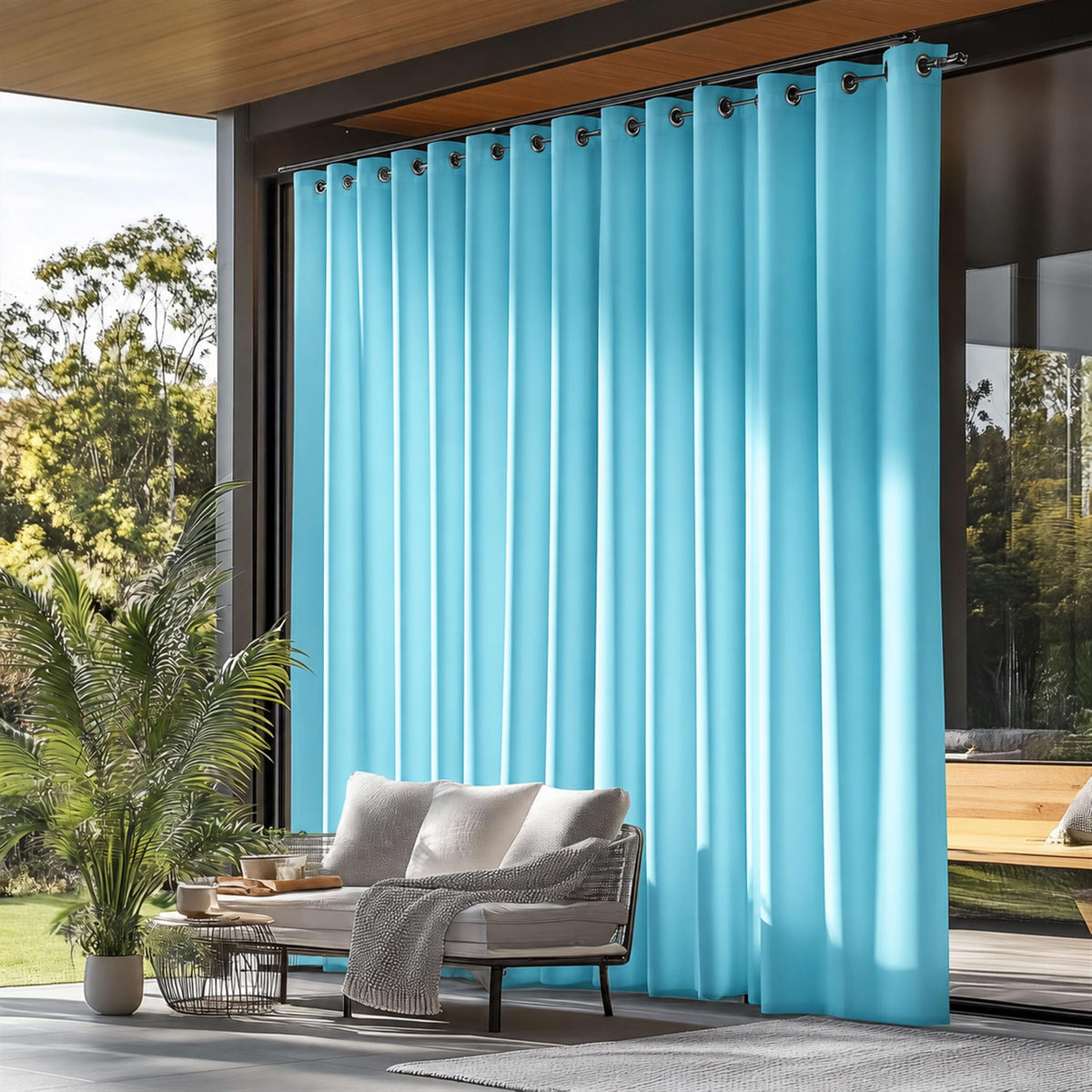 Waterproof Outdoor Curtains, 54"W x 95"L, 4Panels