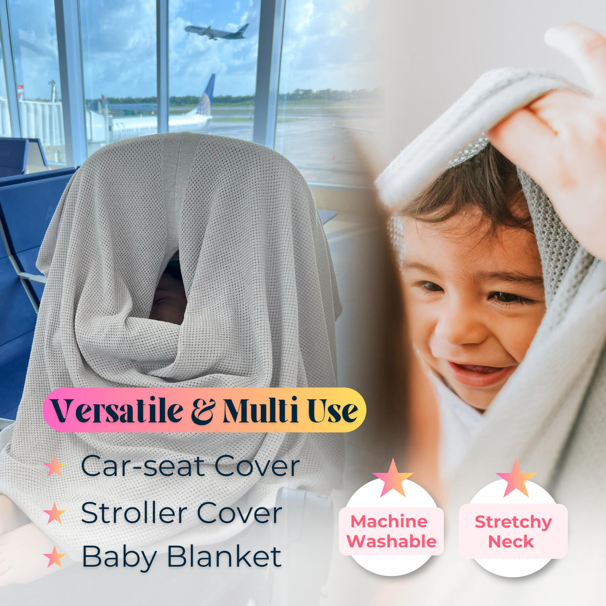 Breathable Nursing Cover for Breastfeeding