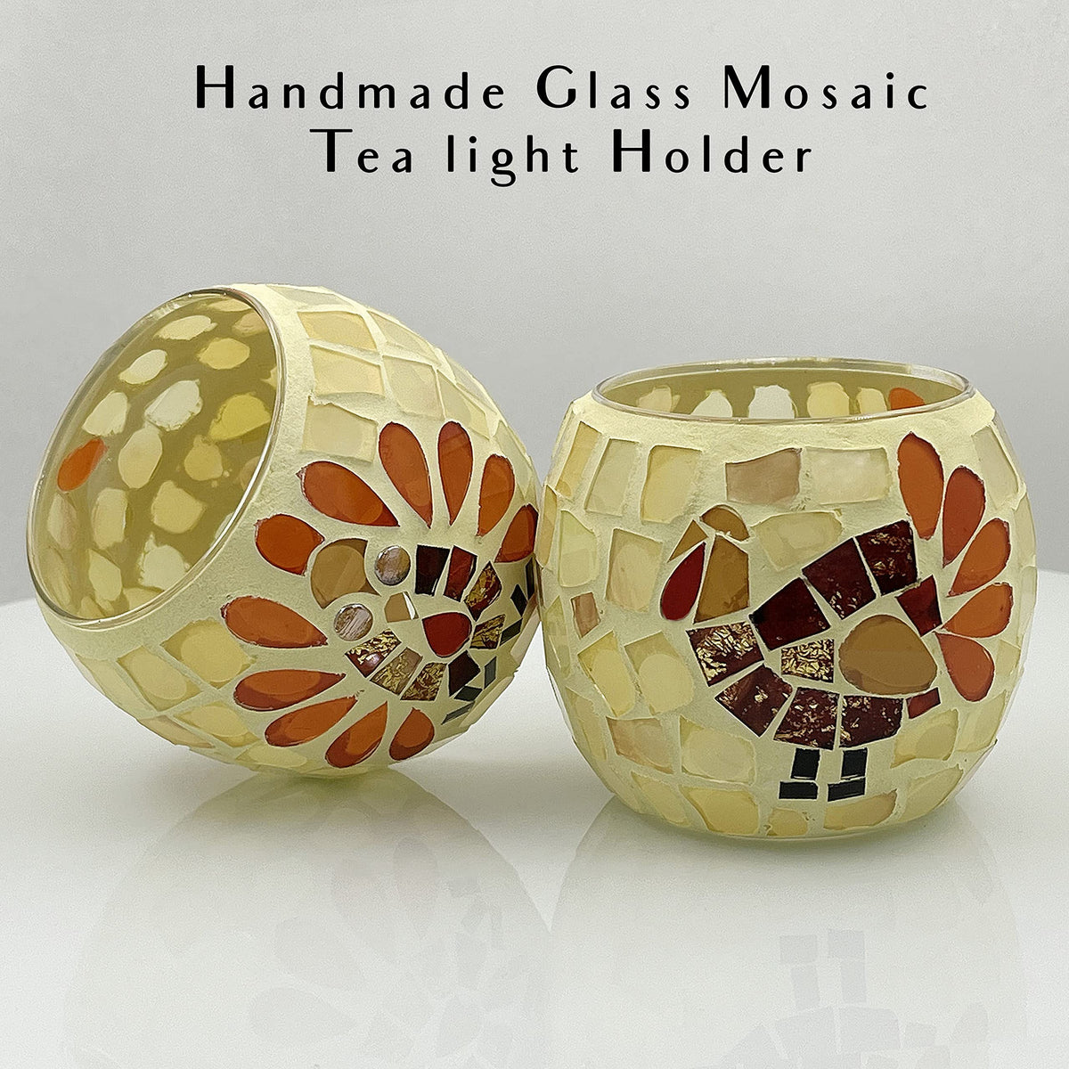 Thanksgiving Votive Candle Holder Set of 4