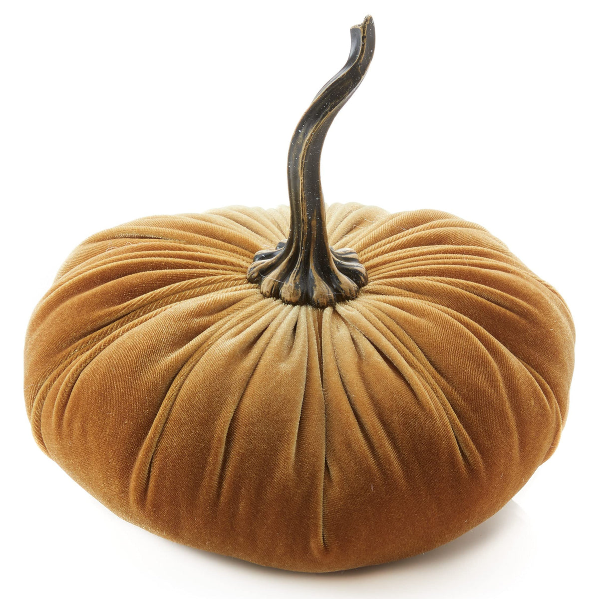 9 Inch Velvet Pumpkin (Gold)