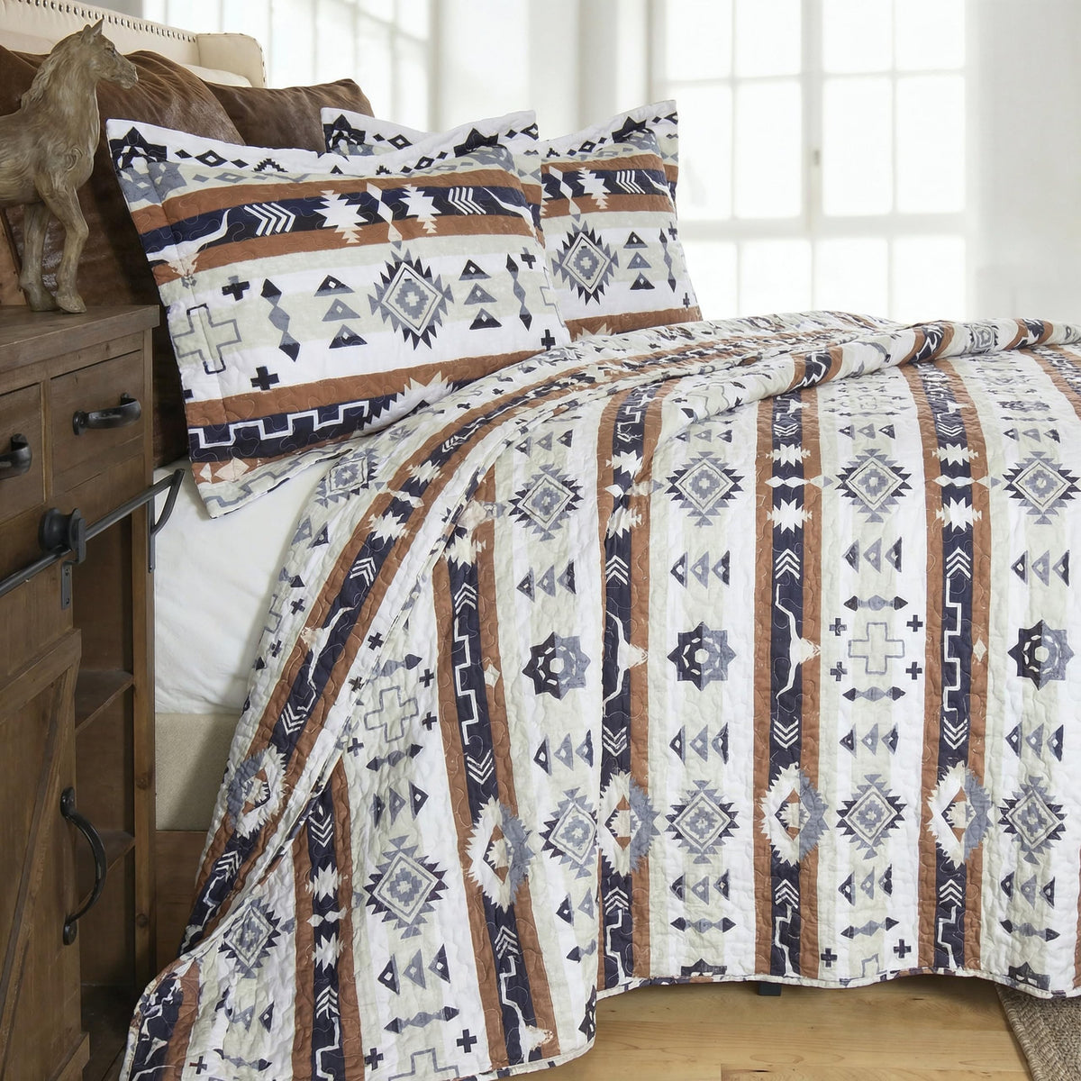Limestone Butte Western Microfiber Quilt Set