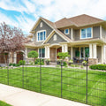 Decorative Garden Fence 12 Panels 26ft(L)×36in(H) Metal Garden Fences with 11 Panels + 1 Gate, Animal Barrier Rabbit