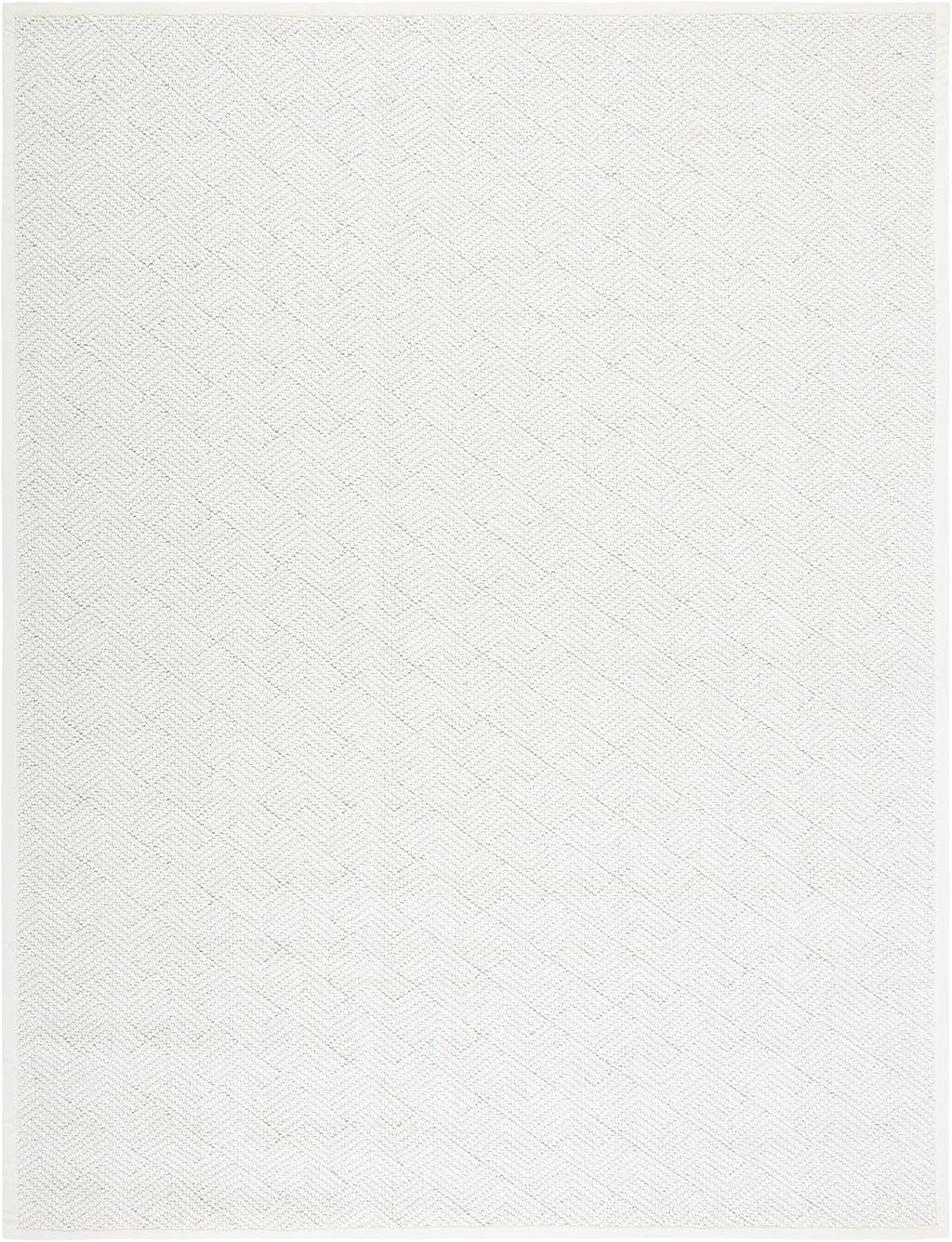 Area Rug 8x10 - Natural Fiber Collection - Large - Ivory, Handmade Wool & Jute, Ideal, Dining Space (NF487A)