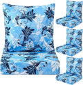 4 Set Outdoor Chair Patio Cushions 20 x 20 Inch Deep Seat Waterproof Chair Cushions Furniture Set Replacement