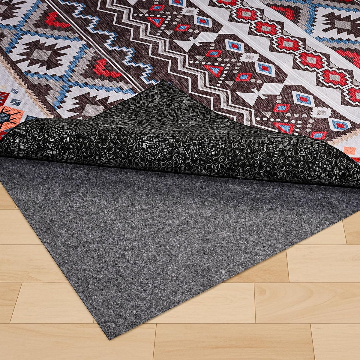 Non-Slip Rug Pads,8x10ft Waterproof Rug Pad,Carpet Pad for Hardwood,Tile,All Floors - Floor Protection,Cushioning - Set of 80