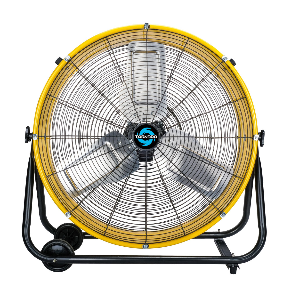 24" High-Velocity Metal Drum Fan, 7700 CFM, 3-Speed Industrial Fan, Heavy Duty for Industrial & Commercial Use, 8 FT