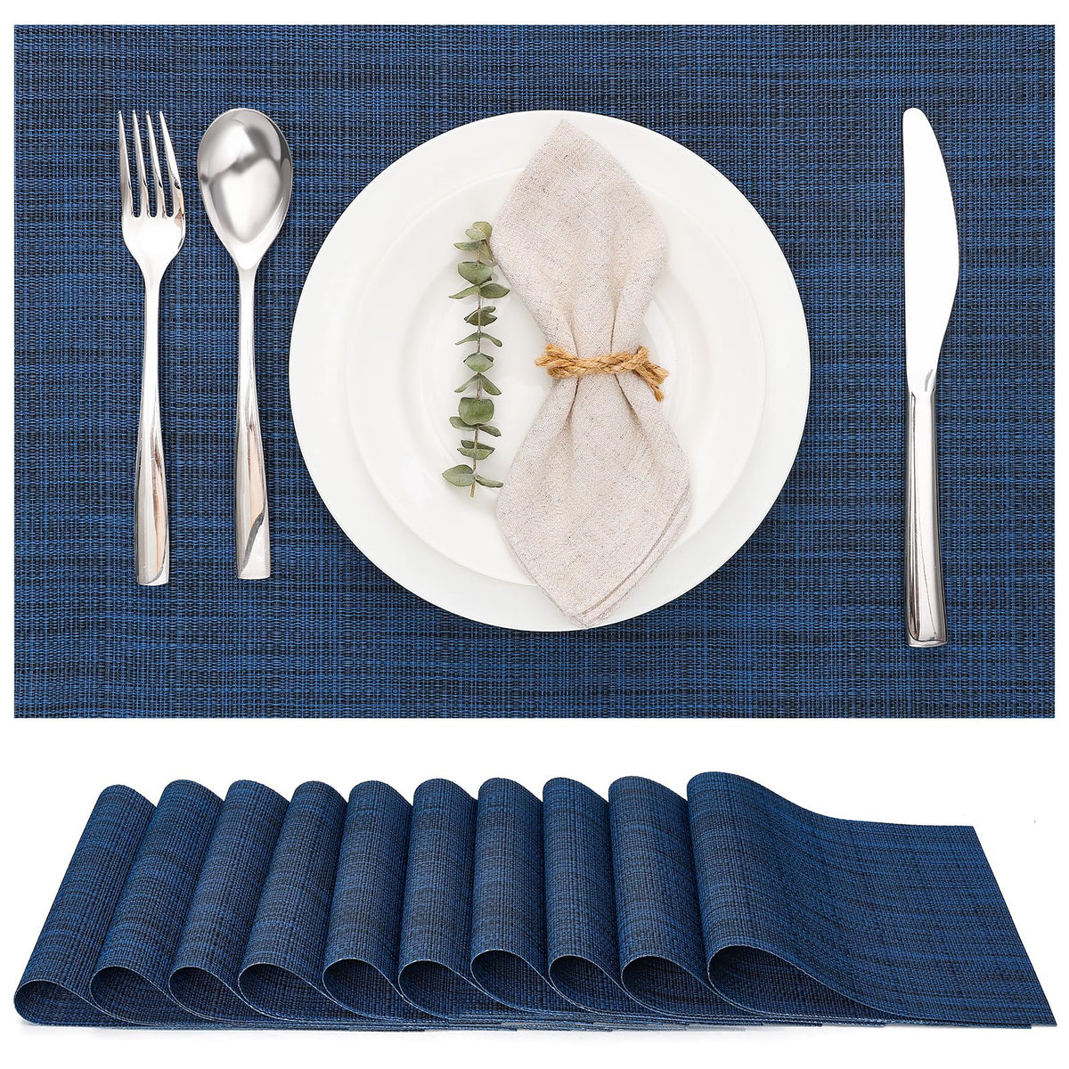Placemats Set of 10 Kitchen and Dining Table Placemats