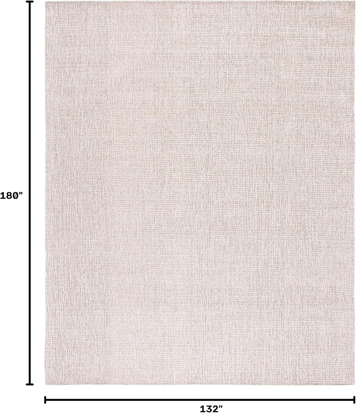 Abstract Area Rug, Wool Handmade Ivory & Grey ABT468G