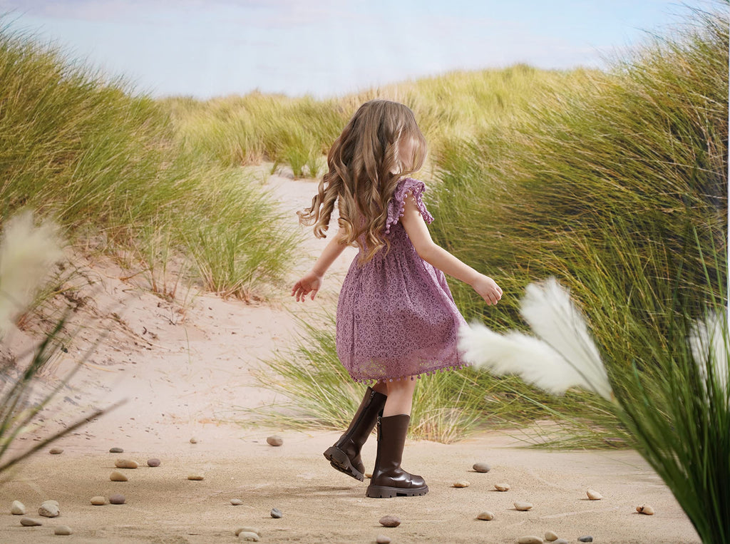 Flower Girl Dress Party Dress Toddler lace Boho Princess Dress