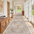 3x20 Runner Rug Non Slip, Washable Hallway Runner Rug, Orange