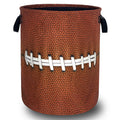 Funny Football Laundry Basket Oxford Cloth Foldable Hamper 18.9x16.5 Inch