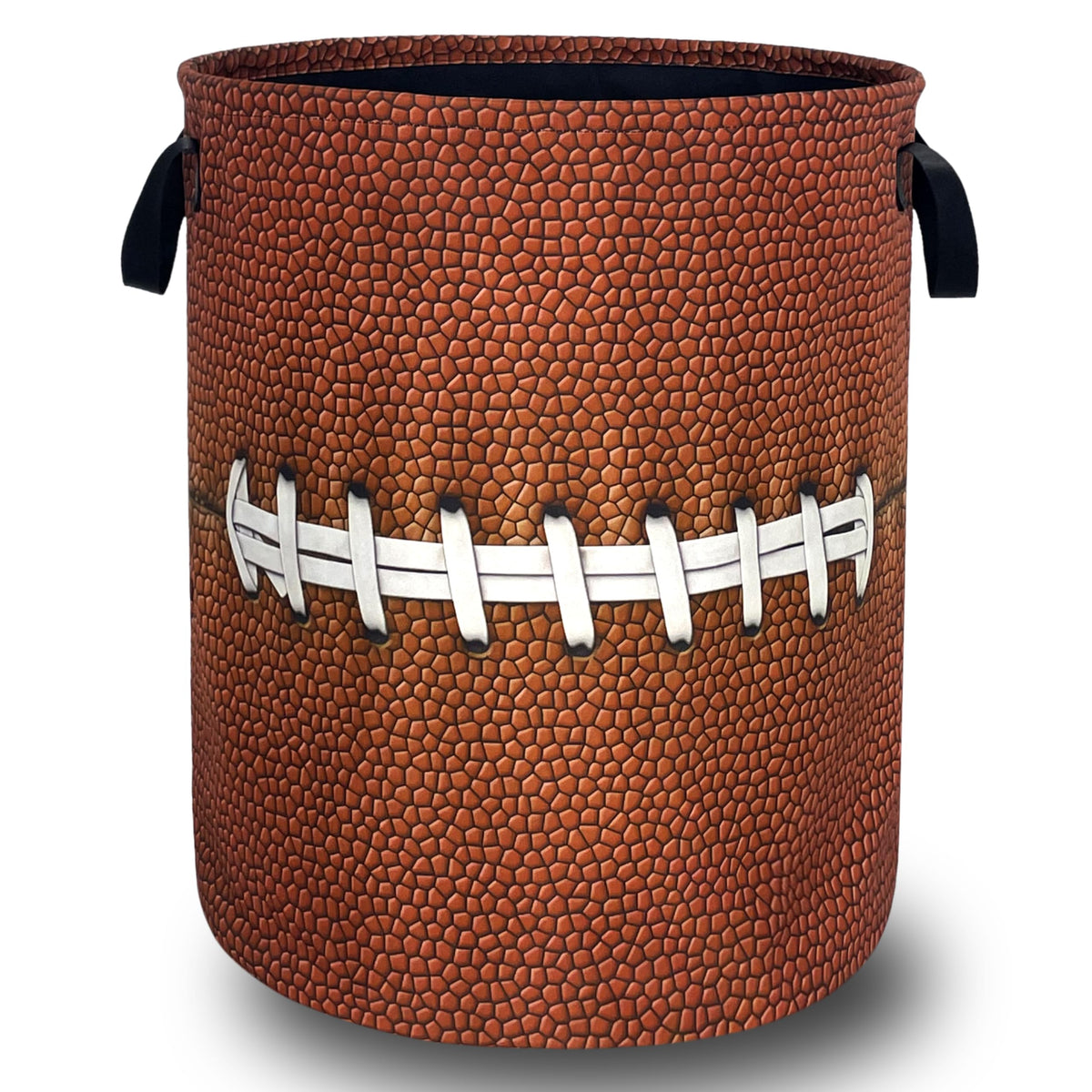 Funny Football Laundry Basket Oxford Cloth Foldable Hamper 18.9x16.5 Inch