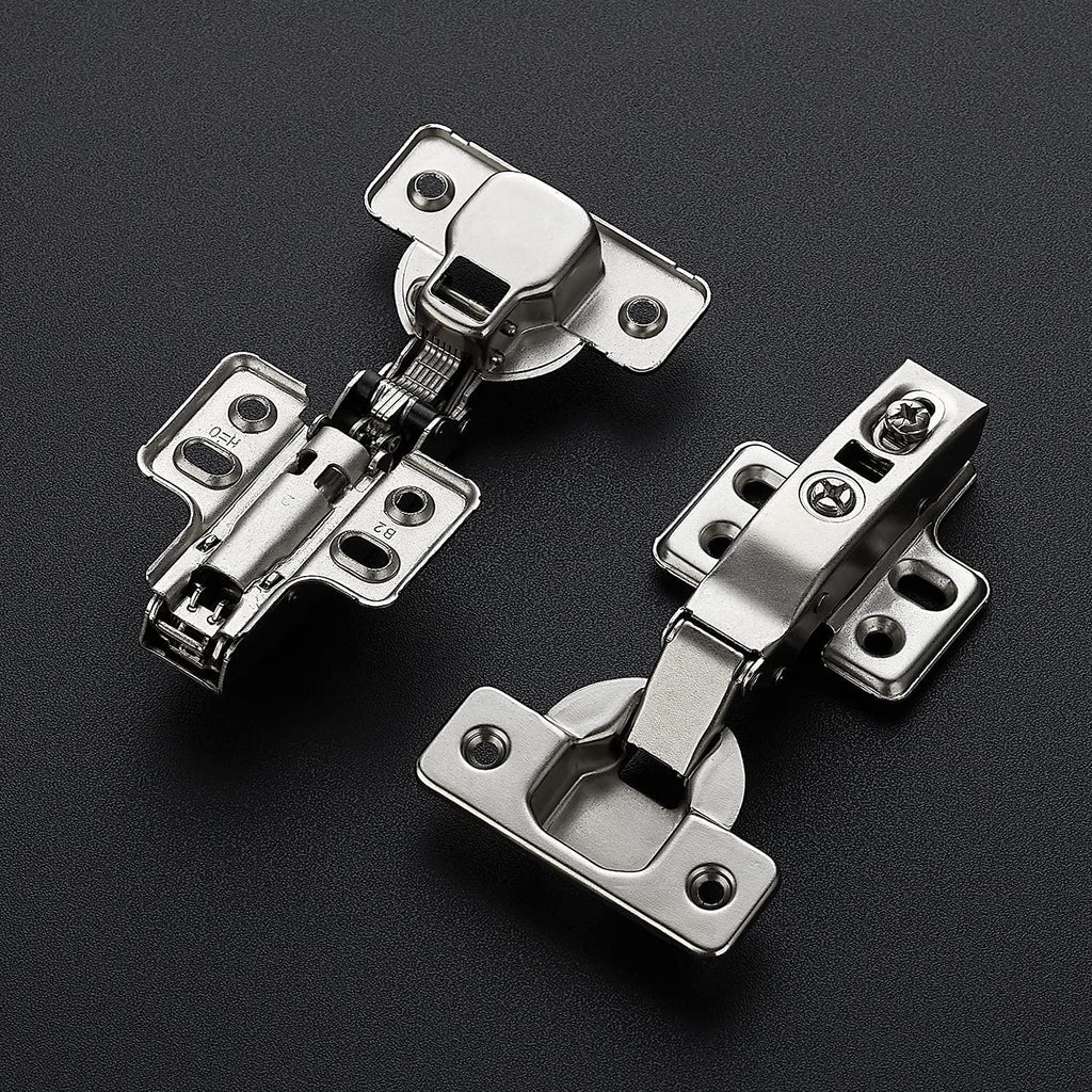 European Kitchen Cabinet Hinges, Soft Close, Full Overlay, 10 Pack