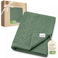 Organic Cotton Knit Baby Blanket Unisex Infant & Toddler 31x43