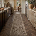 Brown Runner Rugs Vintage Washable Rug