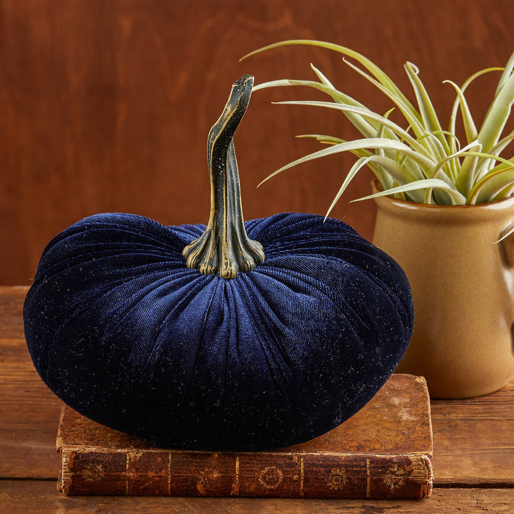 Navy 6.25 inch Velvet Pumpkin (Navy)