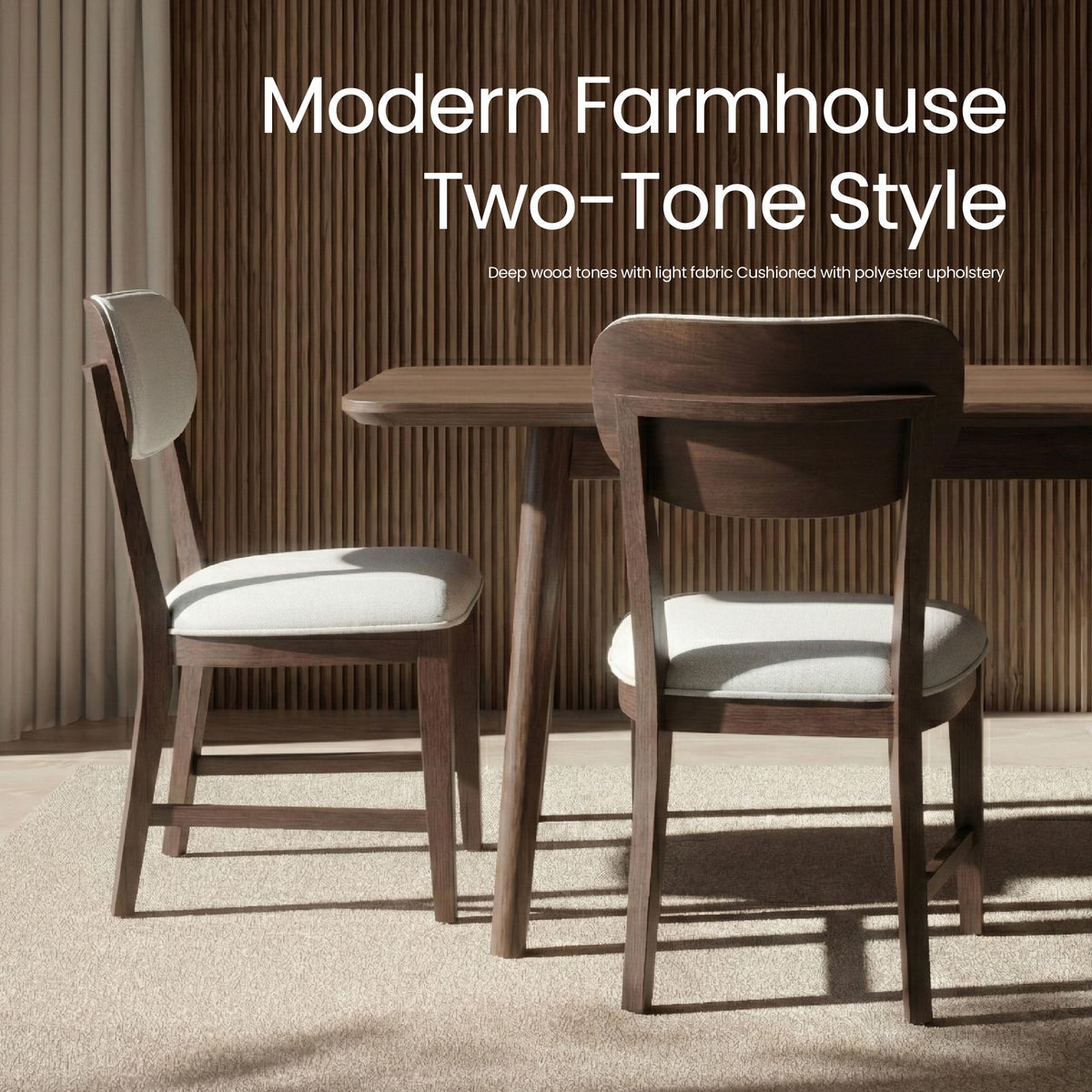 Inspired Bertoia Style Solid Wood Dining Chairs Set of 6, Mid Century Modern Upholstered Kitchen Chairs with 3.3" Thick Cushion, Farmhouse