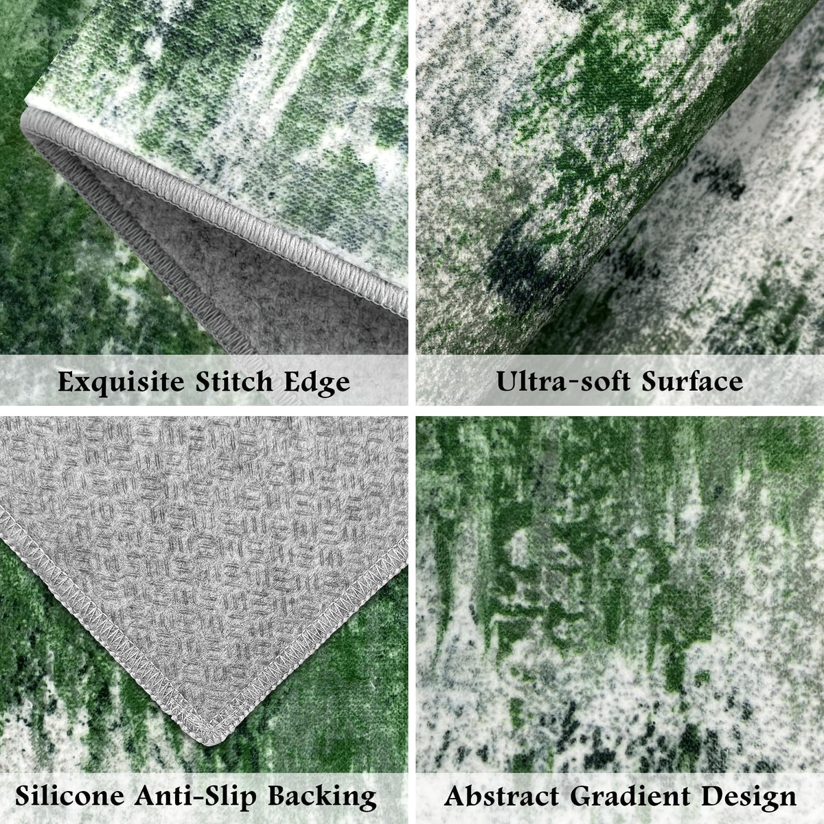 Upgrade Non Slip Kitchen Rugs Sets of 3 Washable Kitchen Mats for Floor Abstract Kitchen Runner Rug Soft Floor Mat