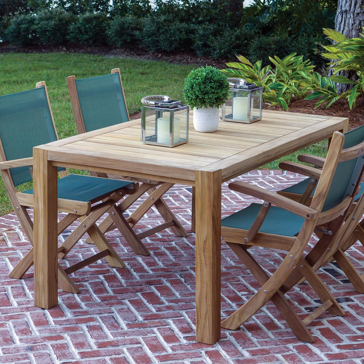 Comfort Teak Table, 63-Inch