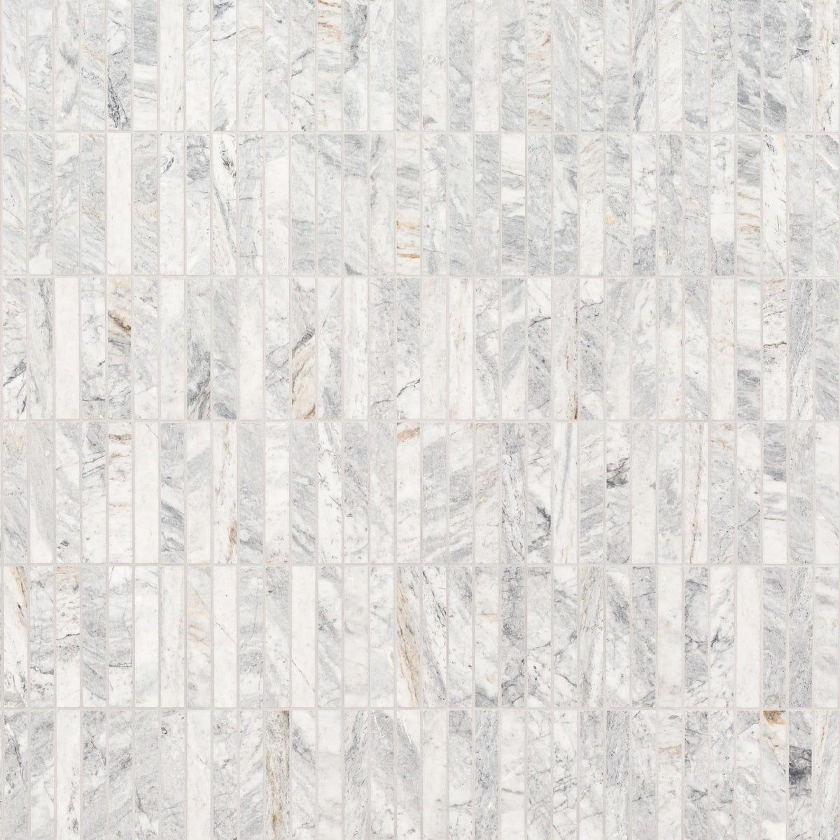 Marble Wall Stacked Pattern Honed Floor Wall Tile| Capri Blue | 1" x 6"