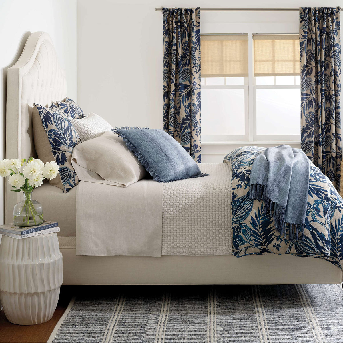 Lodi Sand Solid Cotton Matelasse Coverlet, Queen