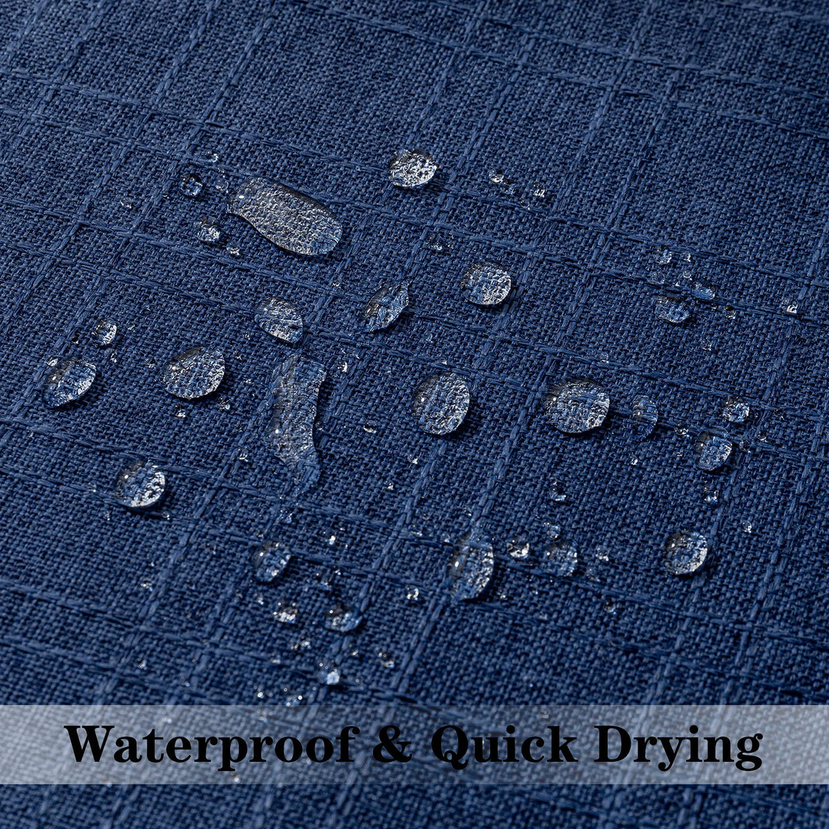 Outdoor Waterproof 22"x22" Pillow Covers 2 Pack, Blue