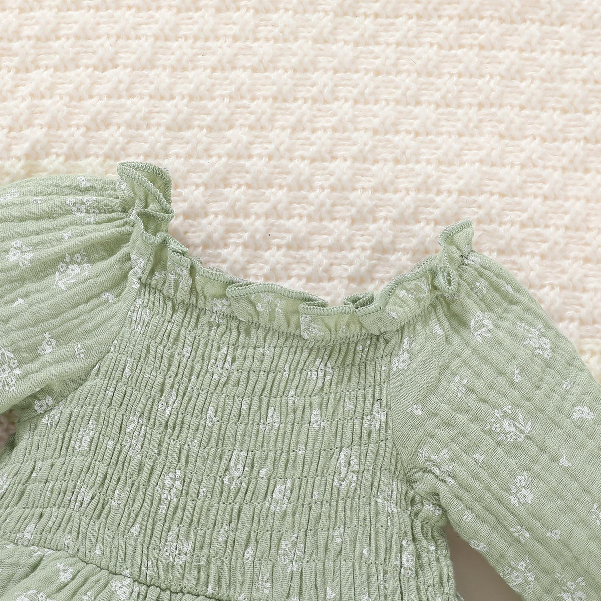 Baby Girl Romper Cute Infant Girls Cotton Clothes Long Sleeve Dress with Headband Fall Winter Outfits