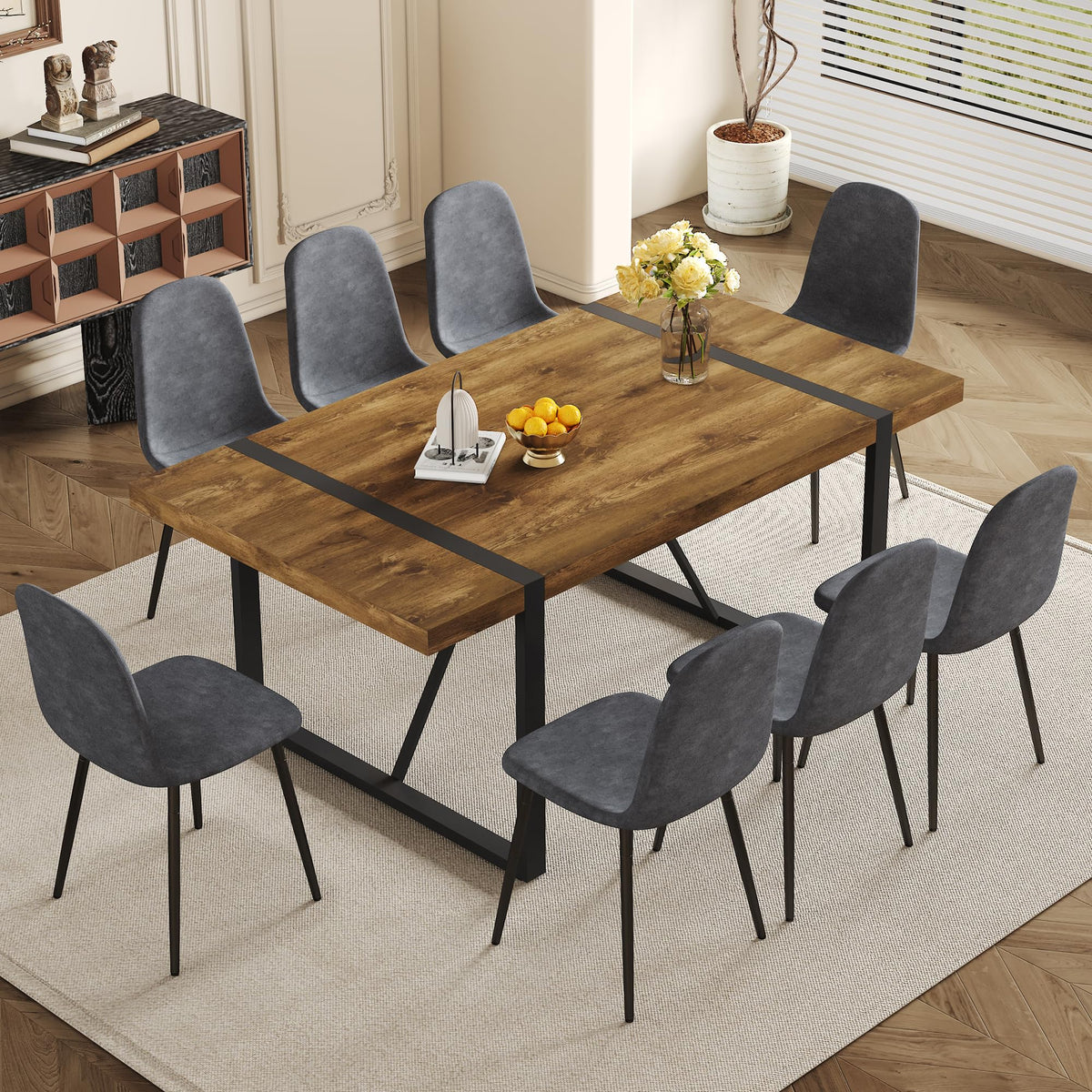 Dining Table Set for 8, Dining Room Table Set for 8