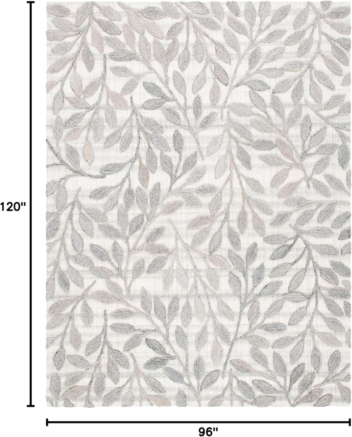 South Hampton Beige Handmade Botanical Wool Area Rug