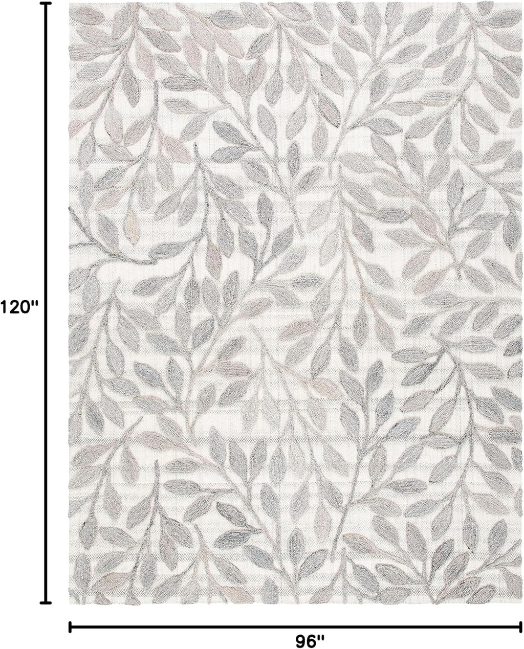 South Hampton Beige Handmade Botanical Wool Area Rug