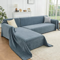 Herringbone Pattern L Shaped Couch Cover for Sectional Sofa