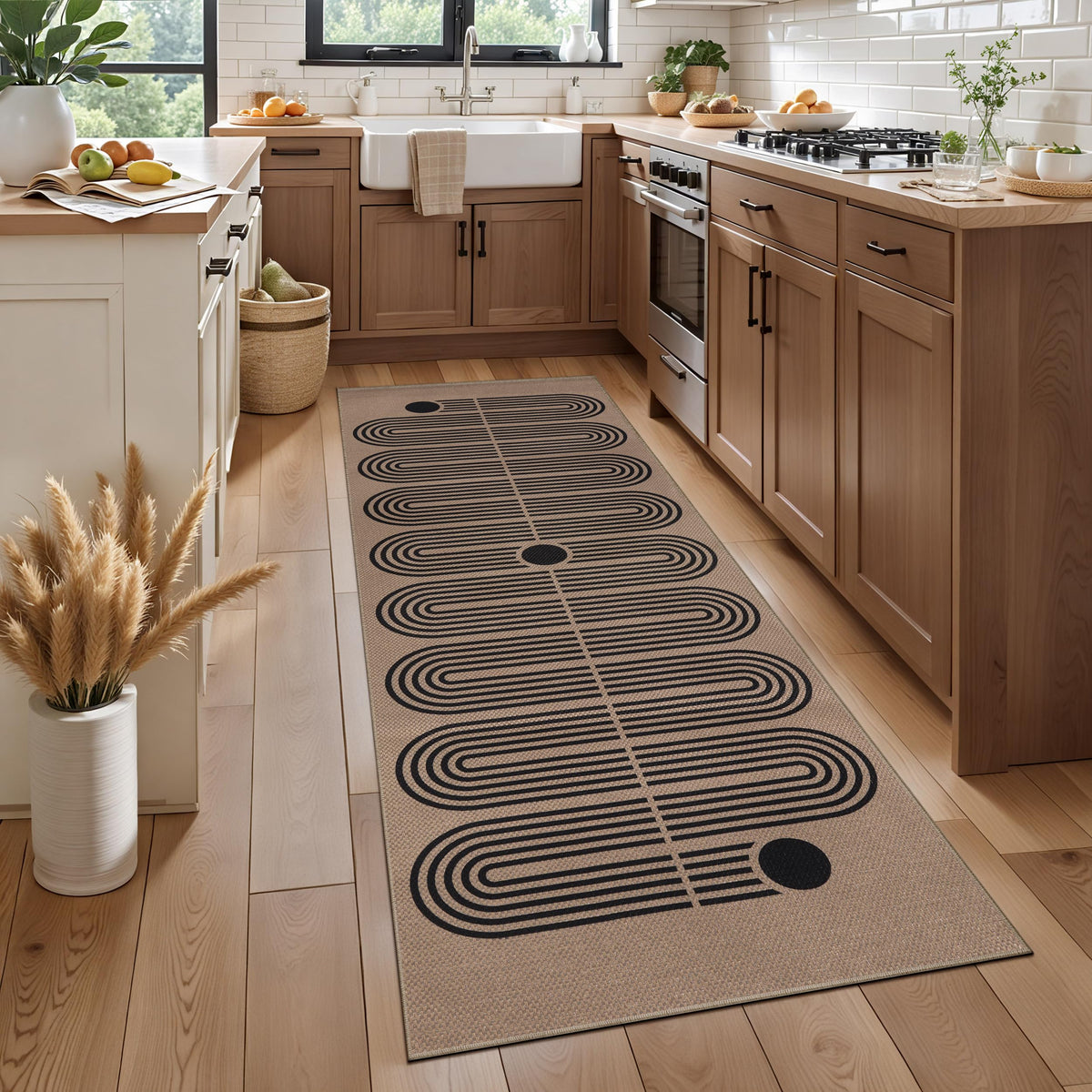 Easy Jute Washable Runner Rugs s, Non-Slip Indoor Rug