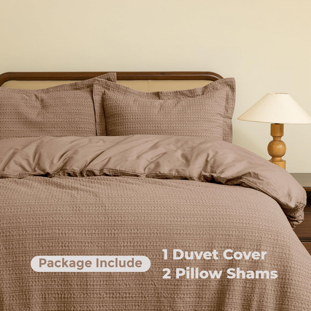 Waffle Weave Duvet Cover, Duvet Cover, 100% Cotton