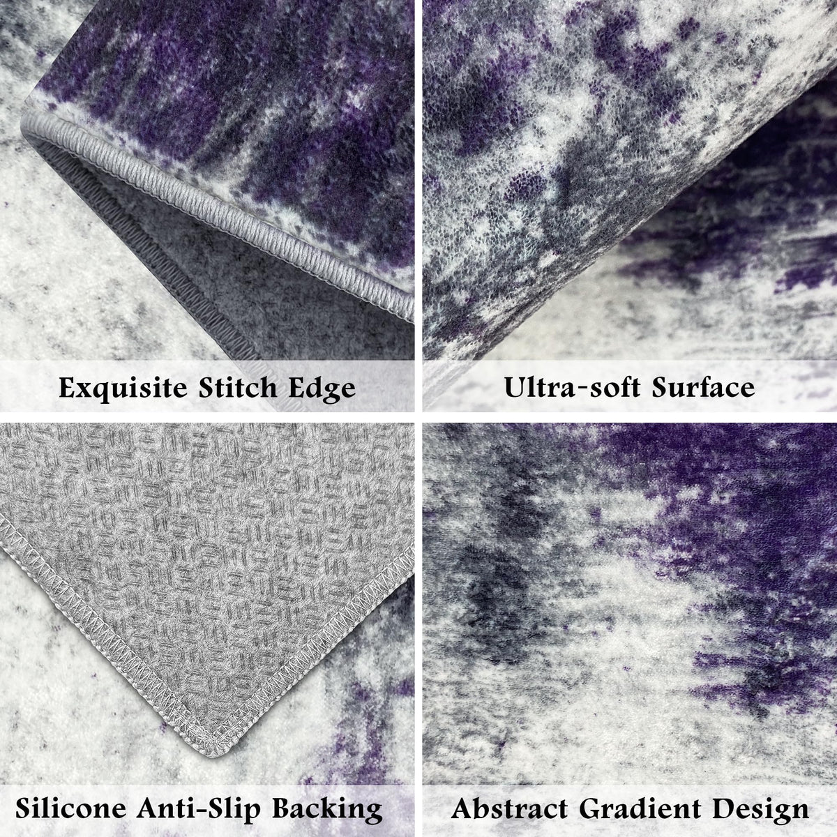 Upgrade Non Slip Kitchen Rugs Sets of 3 Washable Kitchen Mats for Floor Abstract Kitchen Runner Rug Soft Floor Mat