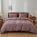 Dusty Rose Cotton Duvet Cover Comforter Cover Stonewashed Cotton Bedding Cover with 2 Pillowcase Custom Sizes Cotton