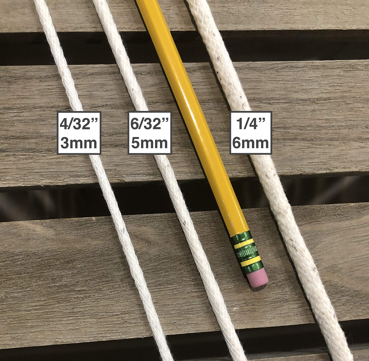 1/4" Cotton Piping Cord, Size 2 (200 Yards)