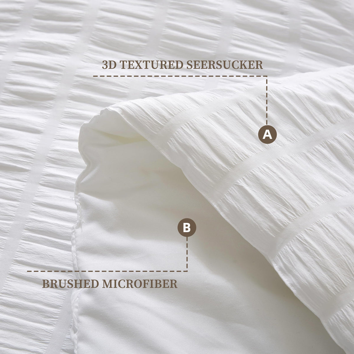 Ruffle Seersucker Comforter Set, Shabby Chic Bedding