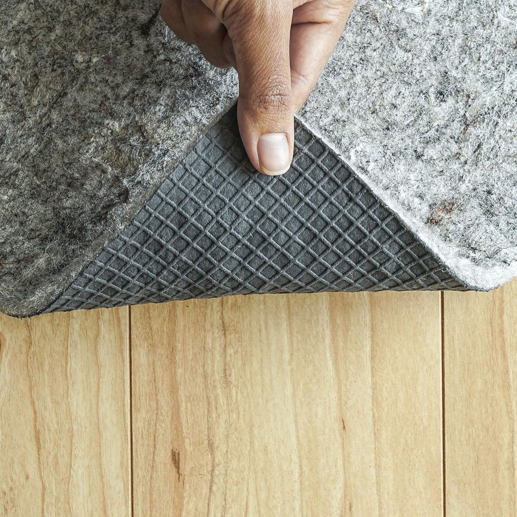 Lock - 5'x8' - 1/4" Thick - Felt + Rubber - Premium Non-Slip Rug Pad