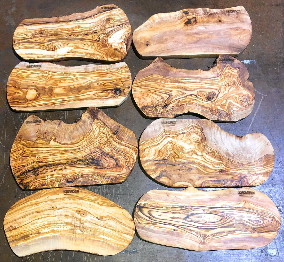 16" Rustic Handmade Olive Wood Bark Edge Charcuterie Board by - Platter For Cutting, Chopping, Serving. Wooden Cheese